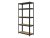 Regál 1800x600x400 mm lakovaný 5-policový, nosnost 875 kg - černý