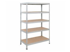 Regál 1800x900x400 mm robustní zinkovaný 5-policový, nosnost 1000 kg - 5ks