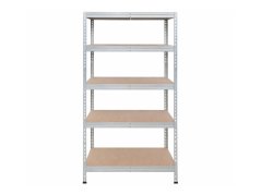 Regál 1830x600x400 mm zinkovaný 5-policový, nosnost 1000 kg, RIVET - 2ks