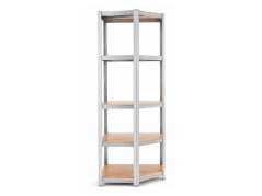 Regál 1800x900x400 mm rohový zinkovaný 5-policový, nosnost 875 kg - 10ks