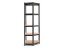Regál 1800x900x400 mm rohový lakovaný 5-policový, nosnost 875 kg - černý - 10ks