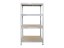 Regál 1500x700x300 mm zinkovaný 4-policový, nosnost 800 kg, RIVET