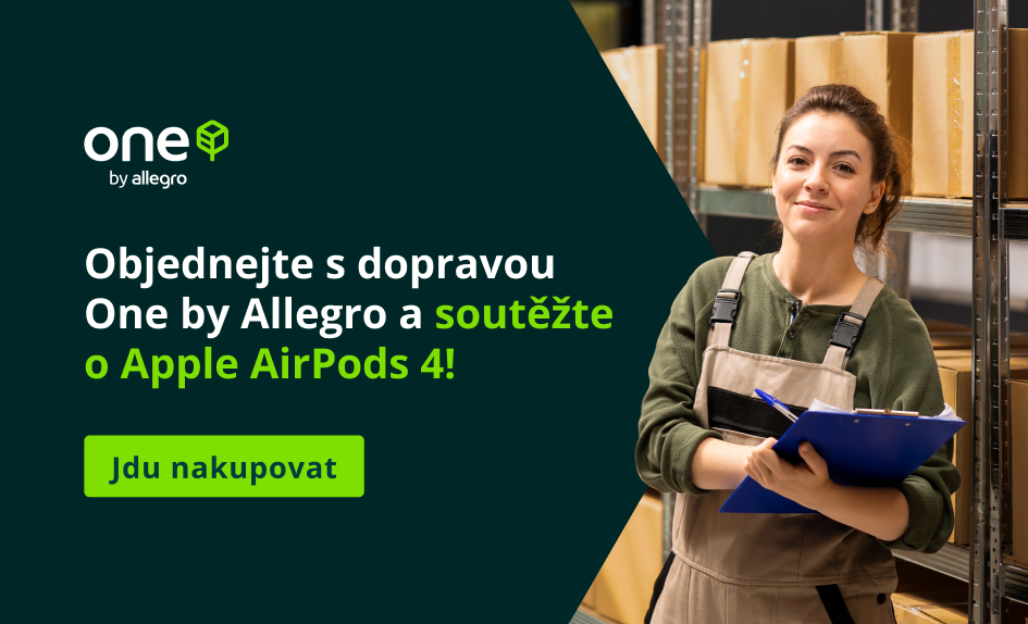 Objednejte s dopravou ONE by Allegro a vyhrajte Apple AirPods 4