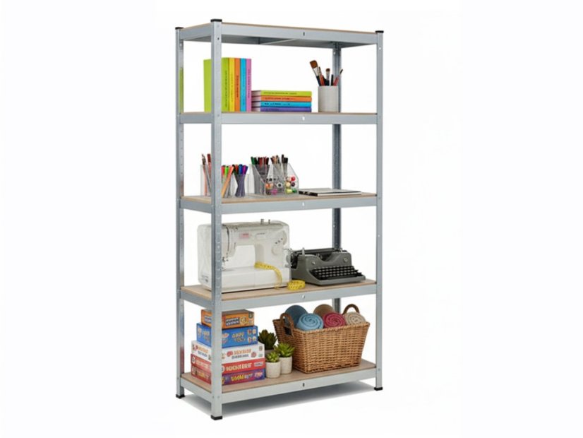 Regál 2000x600x400 mm zinkovaný 5-policový, nosnost 875 kg