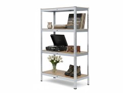Regál 1500x700x300 mm zinkovaný 4-policový, nosnost 700 kg