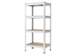 Regál 1500x700x300 mm zinkovaný 4-policový, nosnost 700 kg