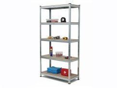 Regál 1800x1000x500 mm zinkovaný 5-policový, nosnost 875 kg
