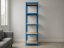 Regál 1800x400x400 mm lakovaný 5-policový, nosnost 875 kg - modrý - 5ks