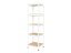 Regál 1800x400x400 mm lakovaný 5-policový, nosnosť 875 kg - biely
