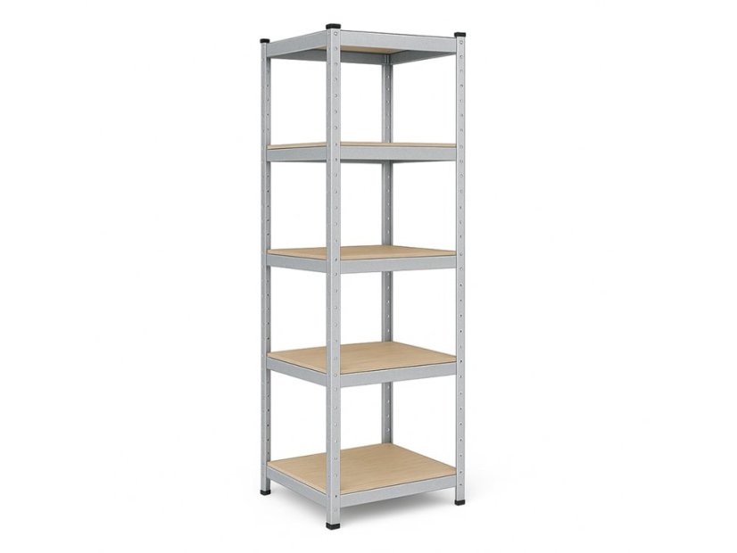 Regál 1800x400x400 mm zinkovaný 5-policový, nosnost 875 kg