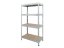 Regál 1500x700x300 mm zinkovaný 4-policový, nosnost 800 kg, RIVET