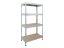 Regál 1500x700x300 mm zinkovaný 4-policový, nosnost 800 kg, RIVET