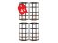 Polcrendszer 1800x900x400 mm sarokos lakkozott 5-polcos, teherbírás 875 kg - fekete - 4db