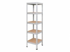 Regál 1830x400x400 mm zinkovaný 5-policový, nosnost 1000 kg, RIVET
