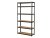 Regál 2200x1200x500 mm lakovaný 6-policový, nosnost 1050 kg - černý