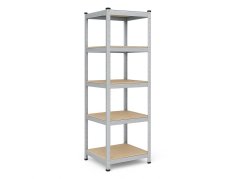 Regál 1800x400x400 mm zinkovaný 5-policový, nosnost 875 kg - 5ks