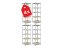 Regál 1800x400x400 mm pozinkovaný 5-policový, nosnosť 875 kg - 4ks