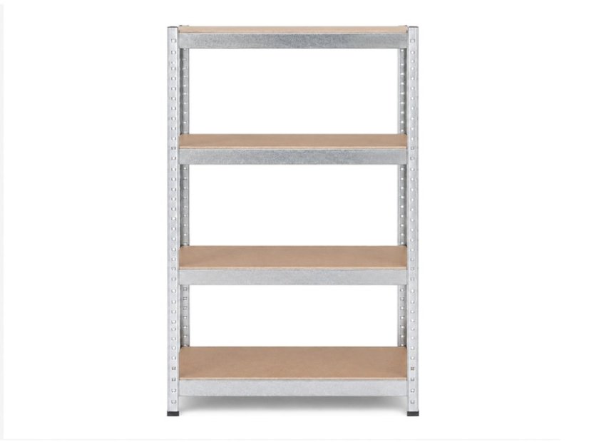 Regál 1500x700x300 mm zinkovaný 4-policový, nosnost 700 kg - 10ks