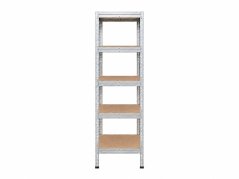 Regál 1830x400x400 mm zinkovaný 5-policový, nosnost 1000 kg, RIVET - 2ks