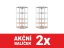 Regál 1800x900x400 mm rohový zinkovaný 5-policový, nosnost 875 kg - 2ks