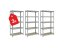 Regál 1600x800x400 mm pozinkovaný 5-policový, nosnosť 875 kg - 3ks