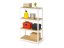 Regál 1600x800x400 mm lakovaný 4-policový, nosnost 700 kg - bílý