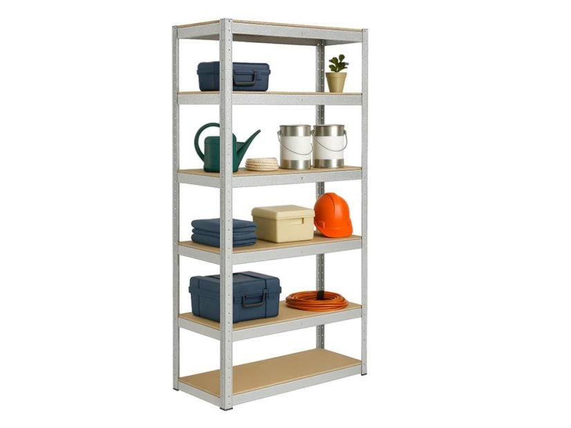 Regál 2200x1200x600 mm zinkovaný 6-policový, nosnost 1050 kg