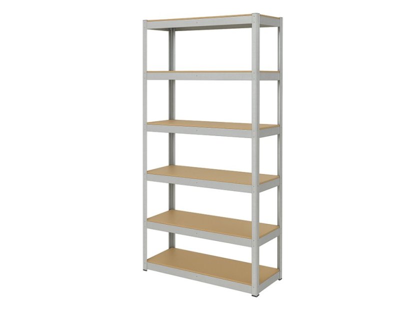 Regál 2200x900x600 mm zinkovaný 6-policový, nosnost 1050 kg