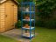 Regál 1800x400x400 mm lakovaný 5-policový, nosnost 875 kg - modrý - 5ks