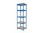 Regál 1800x400x400 mm lakovaný 5-policový, nosnost 875 kg - modrý - 5ks