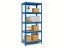 Regál 1800x900x400 mm lakovaný 5-policový, nosnost 875 kg - modrý