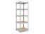 Regál 1800x400x400 mm zinkovaný 5-policový, nosnost 875 kg
