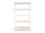 Regál 1800x900x400 mm lakovaný 5-policový, nosnost 875 kg - bílý