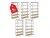Regál 2200x900x600 mm zinkovaný 6-policový, nosnost 1050 kg - 5ks