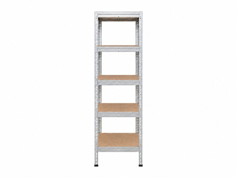 Regál 1830x400x400 mm zinkovaný 5-policový, nosnost 1000 kg, RIVET