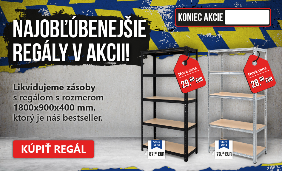 Najobľúbenejšie regály v akcii!