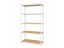 Regál 1830x900x400 mm lakovaný 5-policový, nosnost 1000 kg, RIVET - bílý