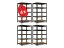 Regál 2160x1200x500 mm profesionálny 5-policový, nosnosť 2000 kg - čierny - 4ks