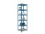 Regál 1800x400x400 mm lakovaný 5-policový, nosnost 875 kg - modrý - 5ks