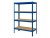 Regál 1500x700x300 mm lakovaný 4-policový, nosnost 700 kg - modrý