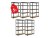 Regál 3120x1600x500 mm profesionální 5-policový, nosnost 2000 kg - černý - 5ks