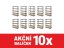 Regál 1800x900x400 mm lakovaný, 5-policový, nosnost 1000 kg, RIVET - černý - 10ks