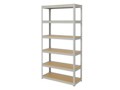Regál 2400x900x400 mm pozinkovaný 6-policový, nosnosť 1050 kg