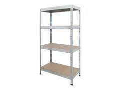 Regál 1500x700x300 mm zinkovaný 4-policový, nosnost 700 kg, RIVET