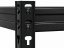 Polcrendszer 1800x900x400 mm festett 5 polcos, teherbírás 1000 kg - fekete