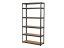 Regál 2200x1000x600 mm lakovaný 6-policový, nosnost 1050 kg - černý