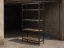 Regál 2000x1000x500 mm lakovaný 5-policový, nosnost 875 kg - černý