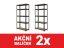 Regál 2000x900x500 mm lakovaný 5-policový, nosnost 875 kg - černý - 2ks