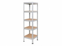 Regál 1830x400x400 mm zinkovaný 5-policový, nosnost 1000 kg, RIVET