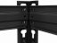 Polcrendszer 1800x900x400 mm festett 5 polcos, teherbírás 1000 kg - fekete